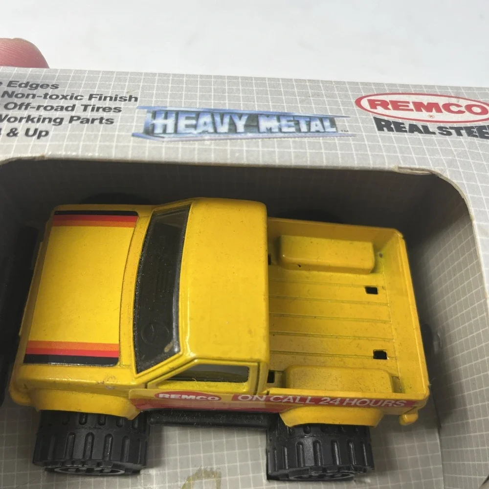 Vintage Remco 1987 Real Steel Heavy Metal Construction Pick-Up Truck New In Box